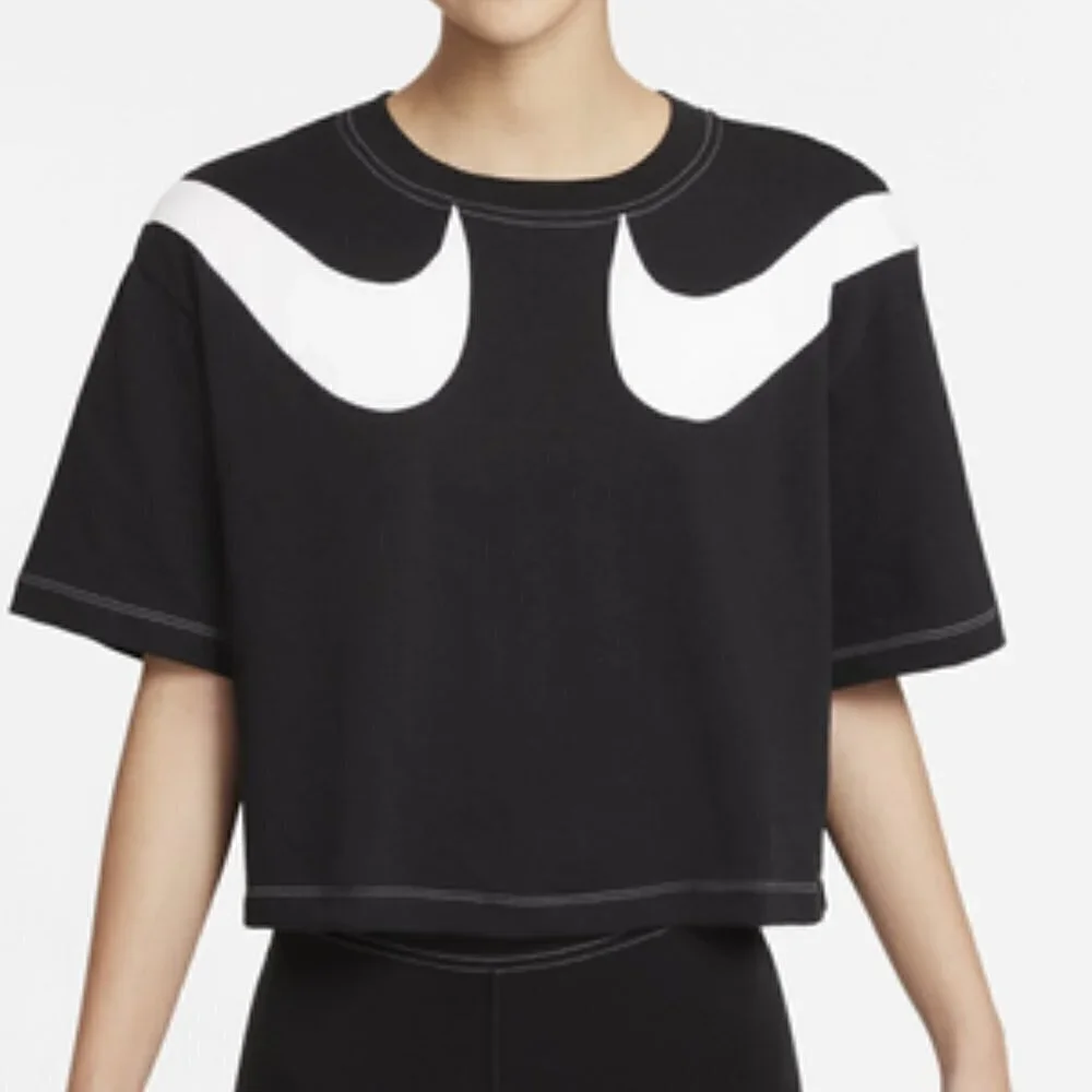 NWT - Nike NSW Double Nike Logo Black and White Top – Size 2X